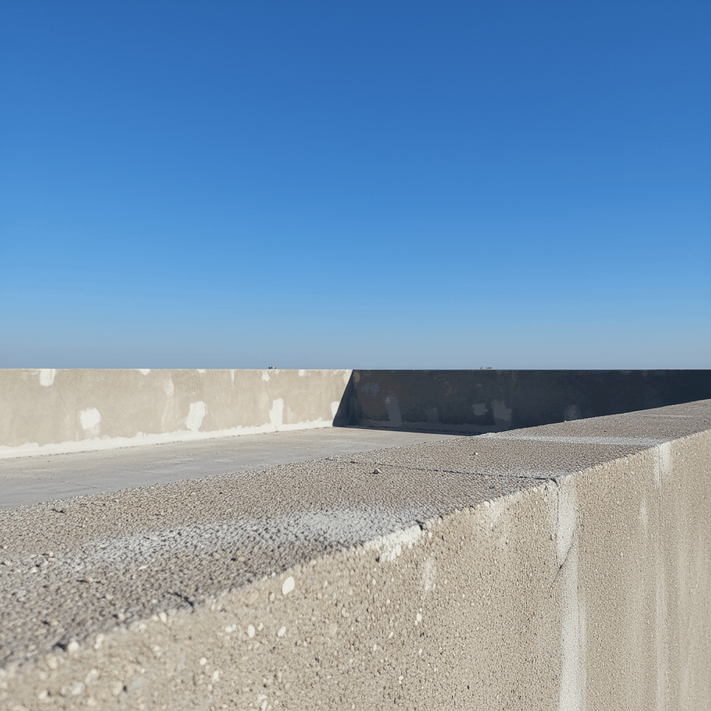 Acrotère toiture plate