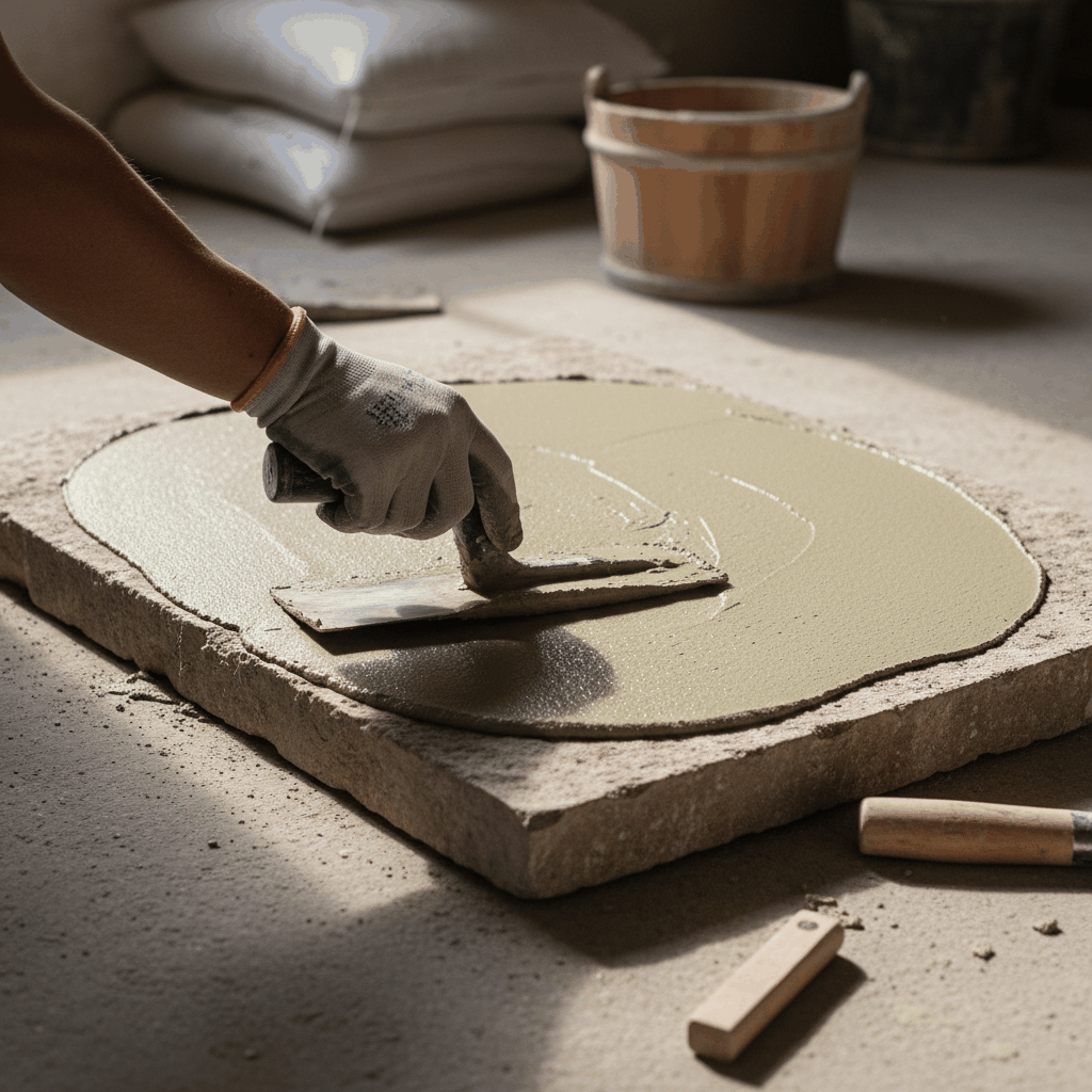 Application béton de chaux