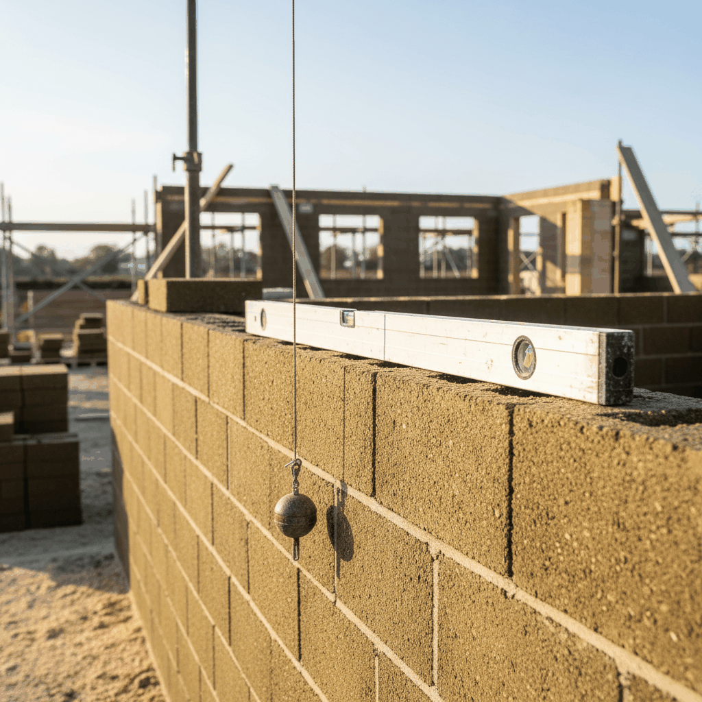 Assemblage brique chanvre