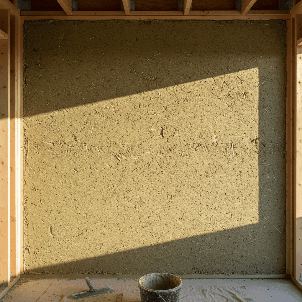 Béton chaux chanvre application murs