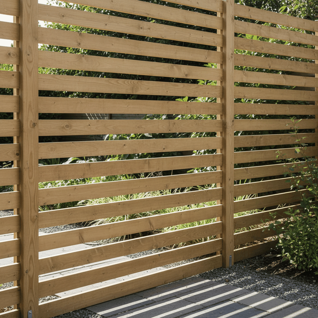 Brise-vue jardin bois
