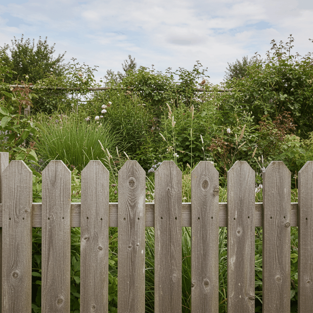 Cloture bois jardin