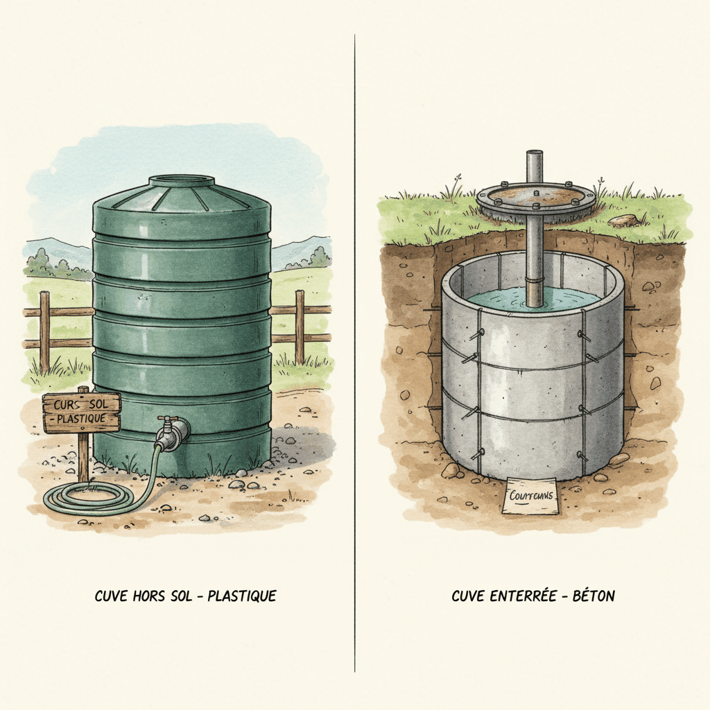 Cuve enterrée et hors sol 50