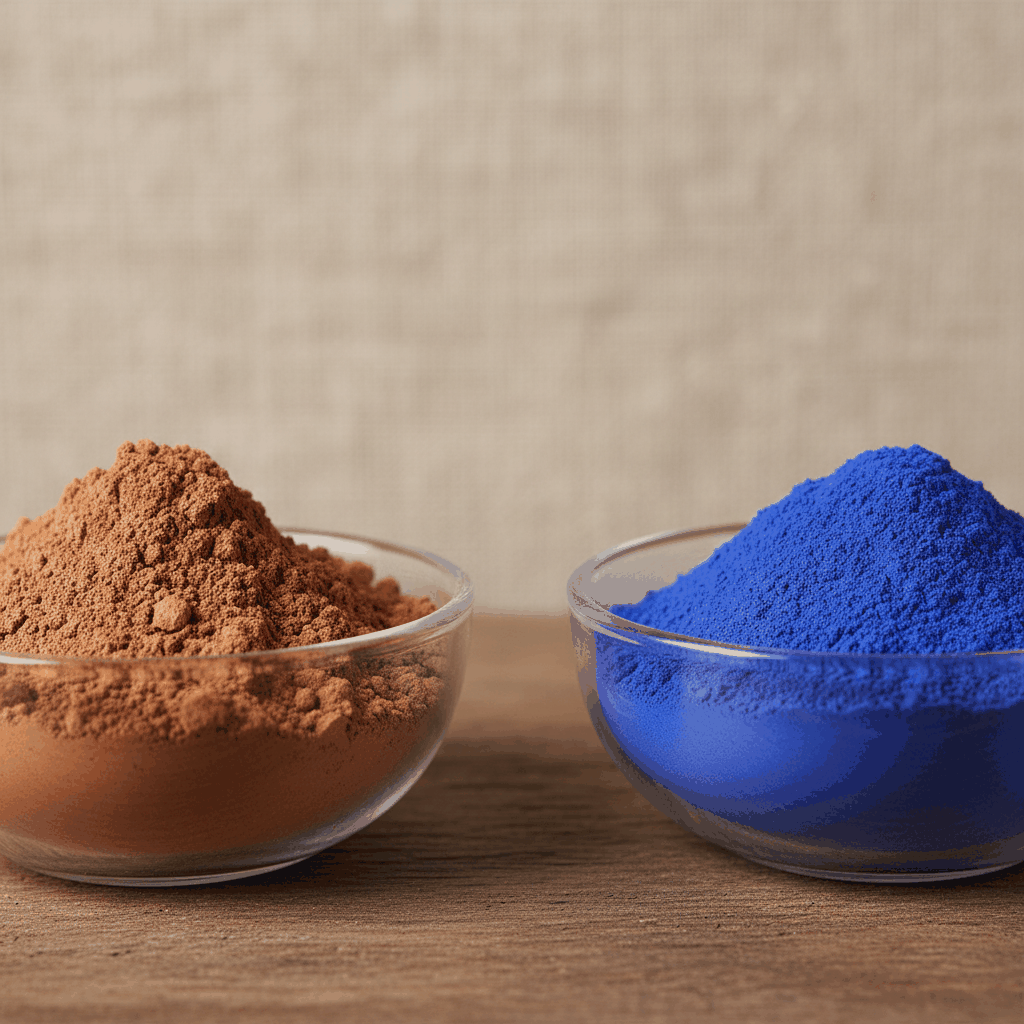 Différence pigments naturels et synthétiques