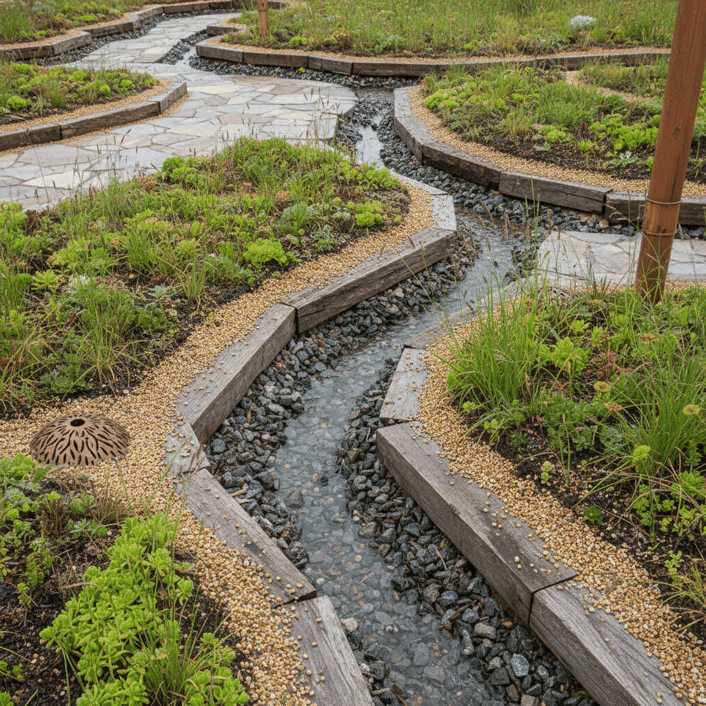 Drainage naturel toiture végétale