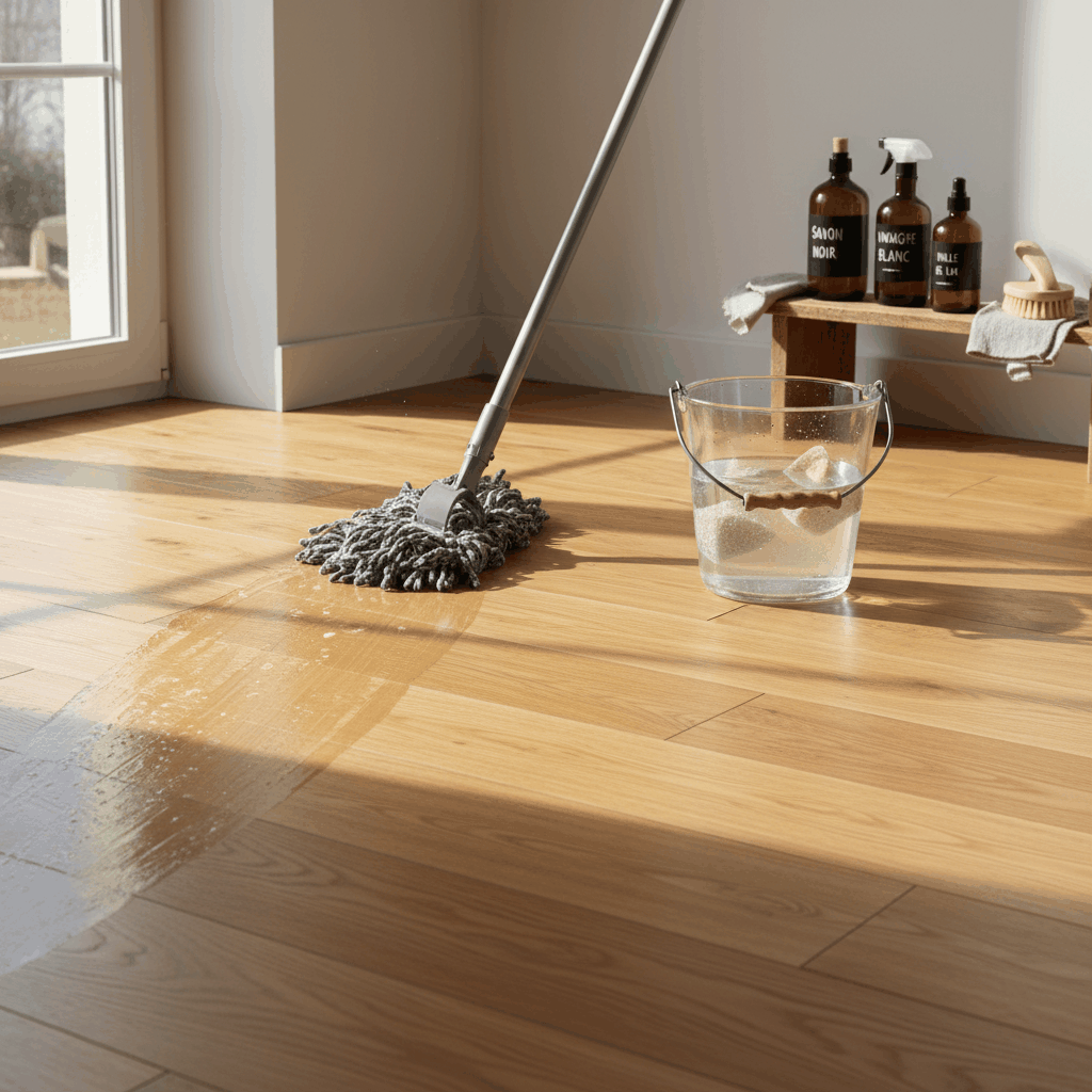 Entretien parquet mélèze
