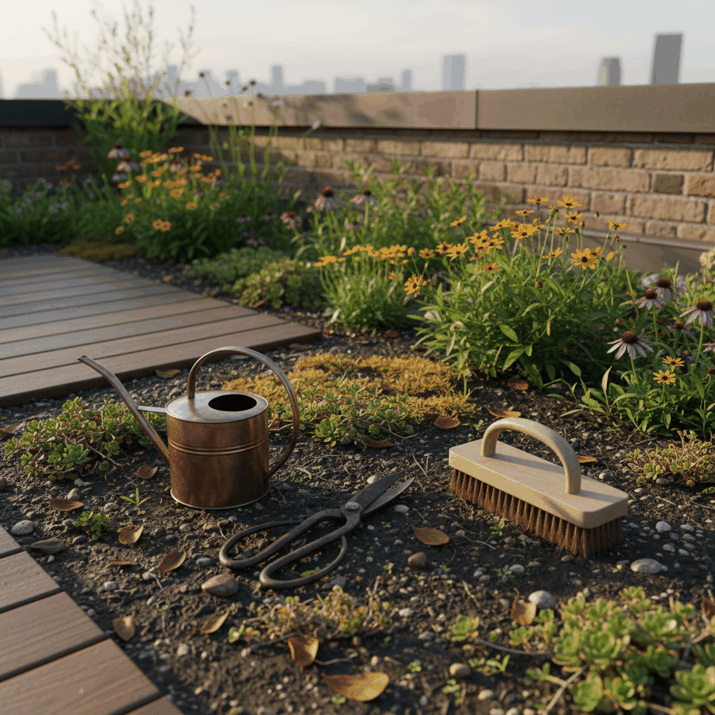 Entretien toit terrasse végétalisé
