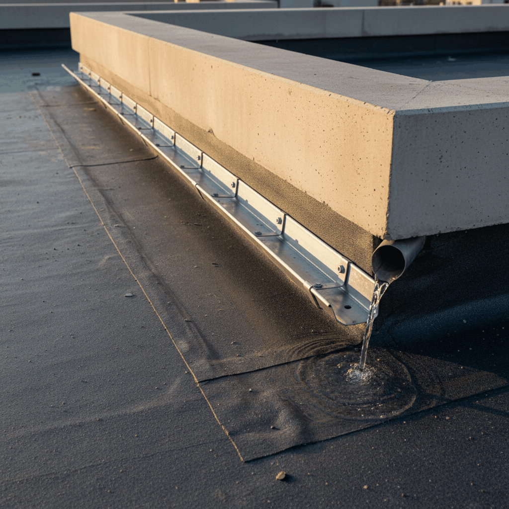 Étanchéité autour chéneau