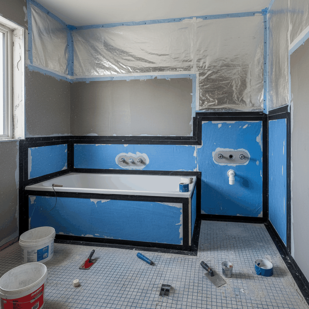 Etanchéité salle bain 75