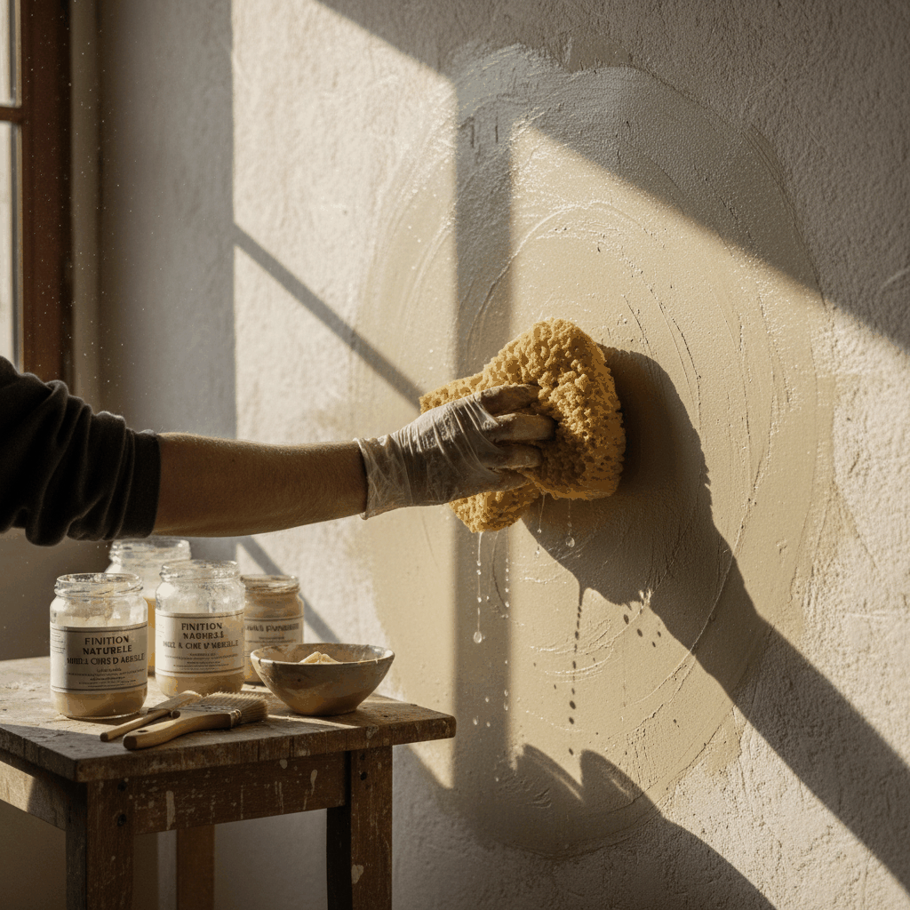 Finishing chaux chanvre finition naturelle
