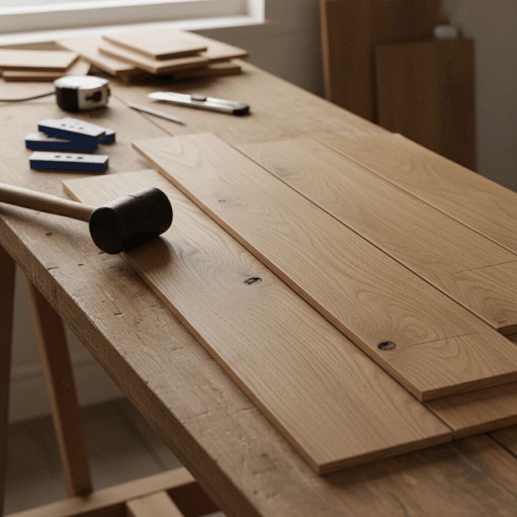 Installation parquet flottant
