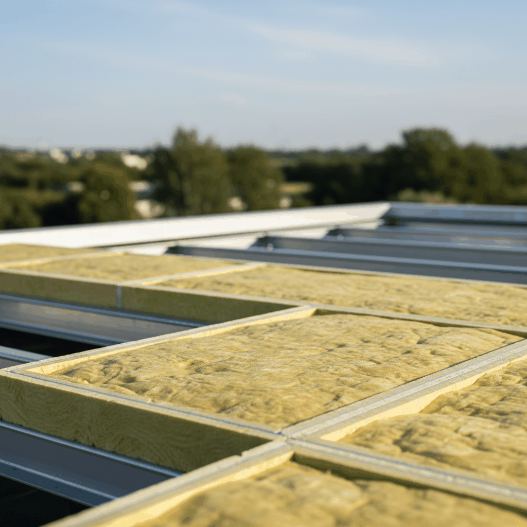 Isolation extérieure PIR toiture plate