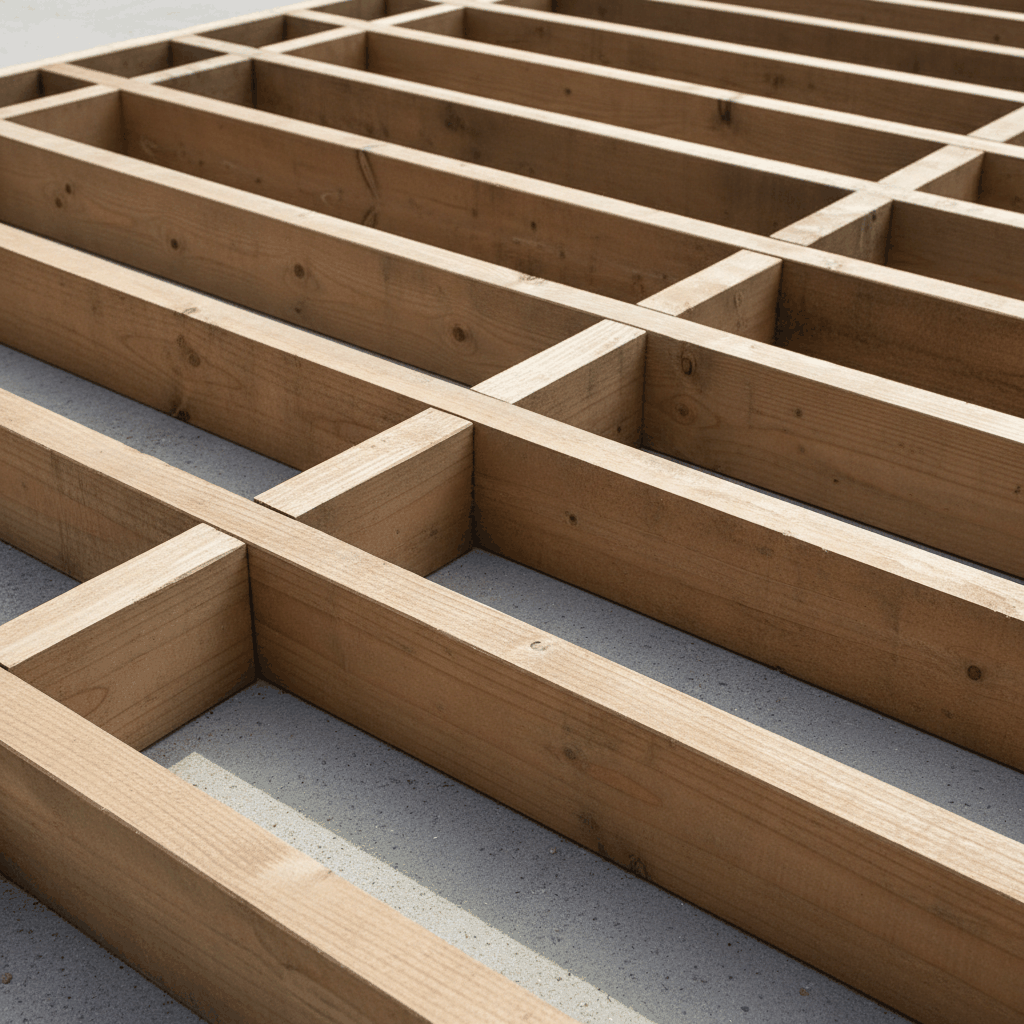 Lambourde bois structure