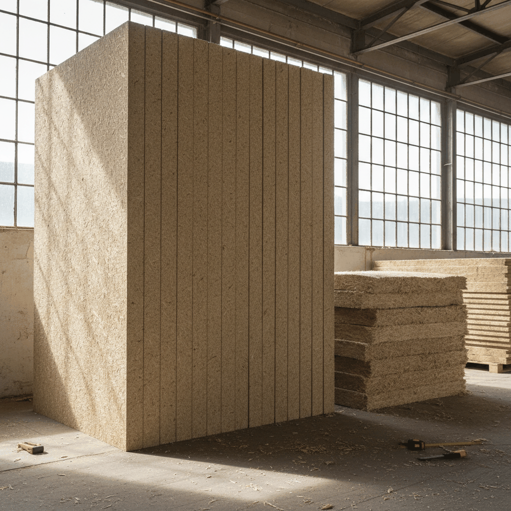 Panneaux laine bois rigides