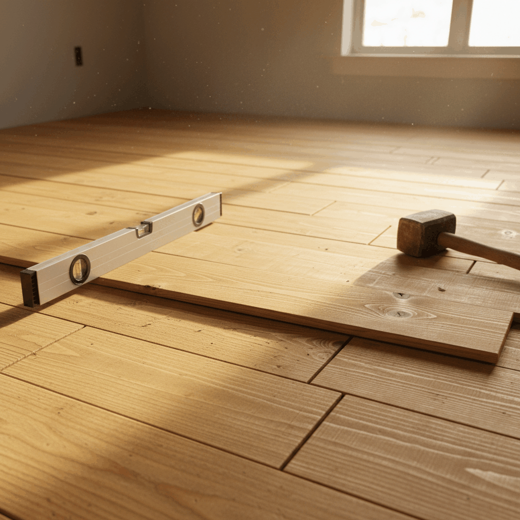 Parquet robinier installation
