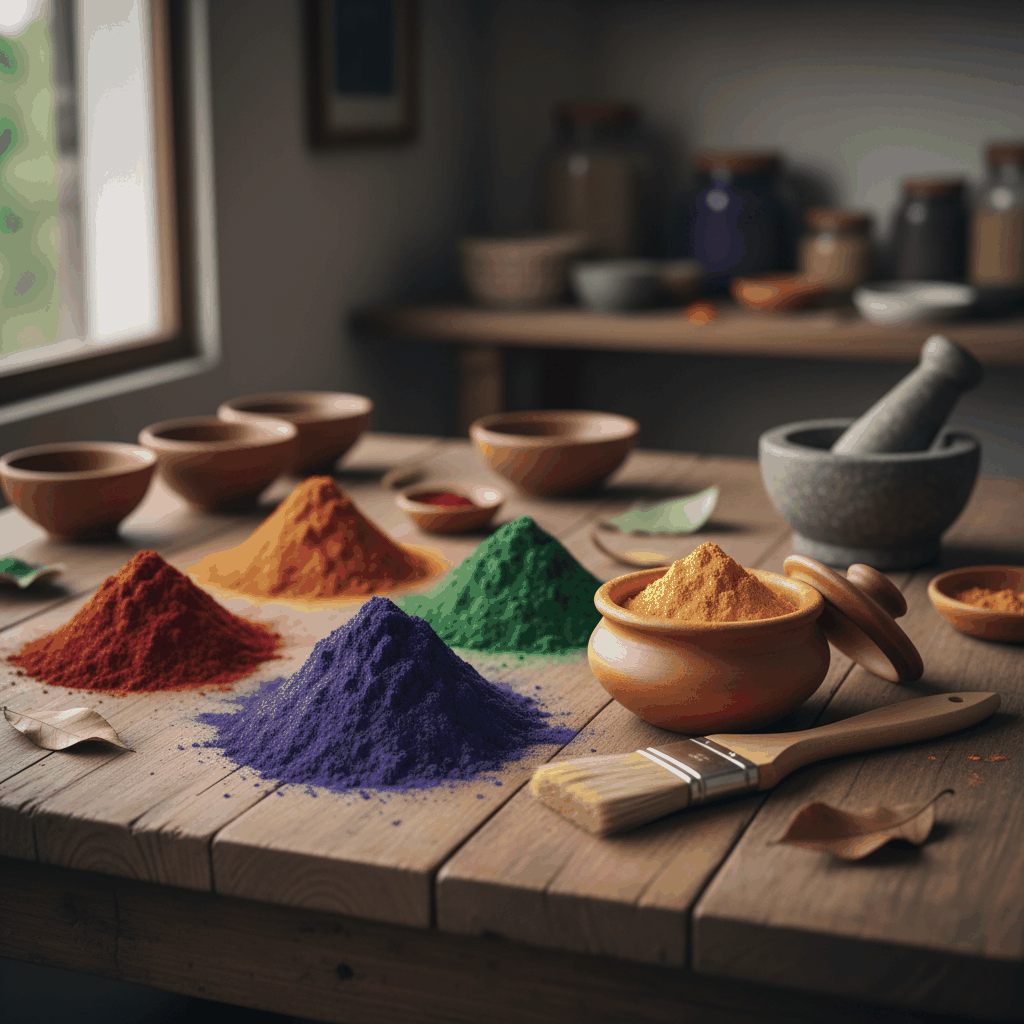 Pigments naturels peinture