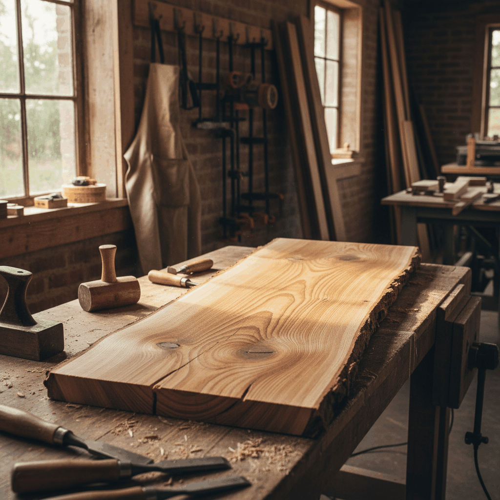 Planche bois brut naturel