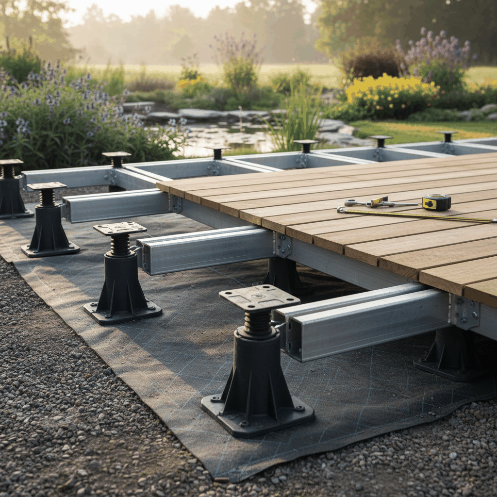 Plots réglables terrasse