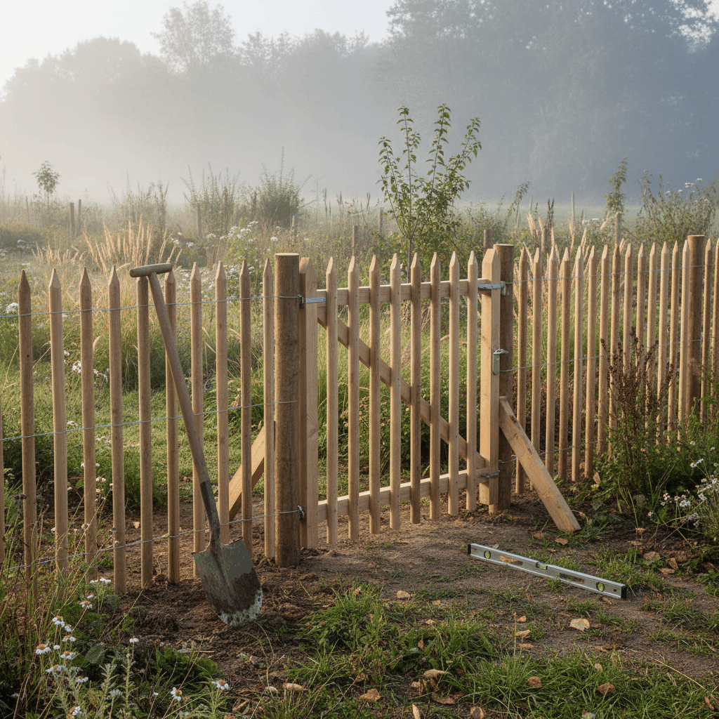 Portillon ganivelle installation