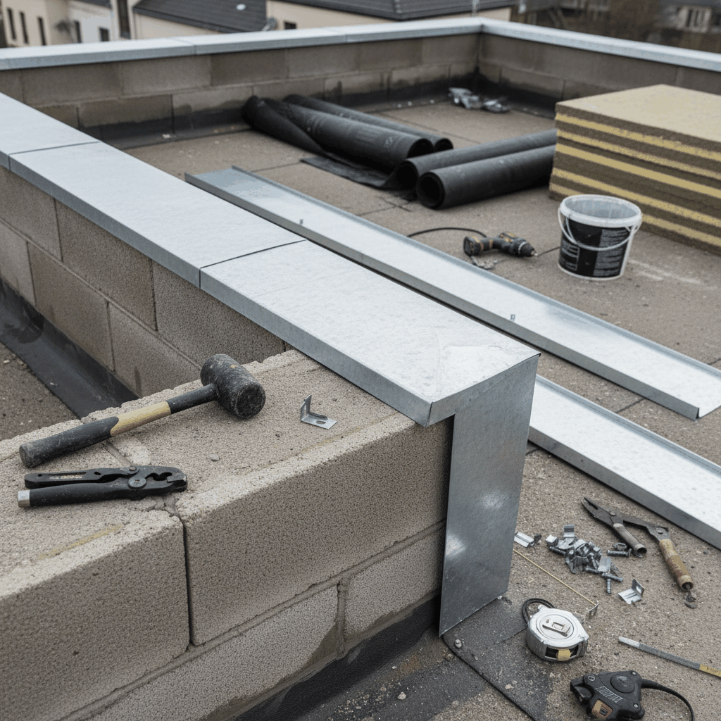 Pose de couvertine 03