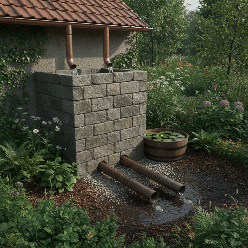 Réservoir de collecte eaux pluviales