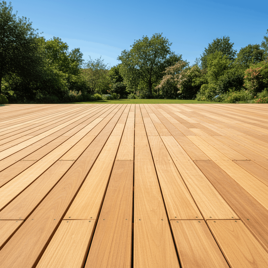 Terrasse bois massif