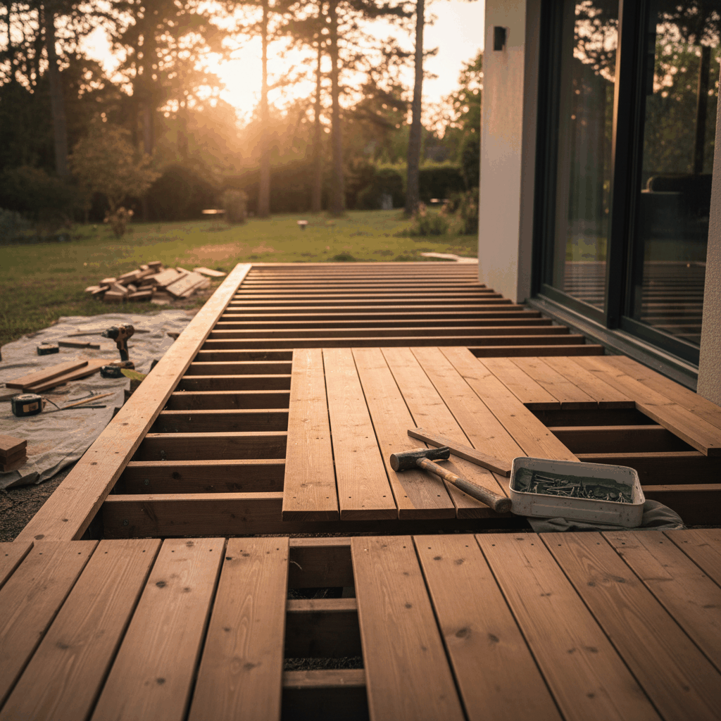 Terrasse bois montage final