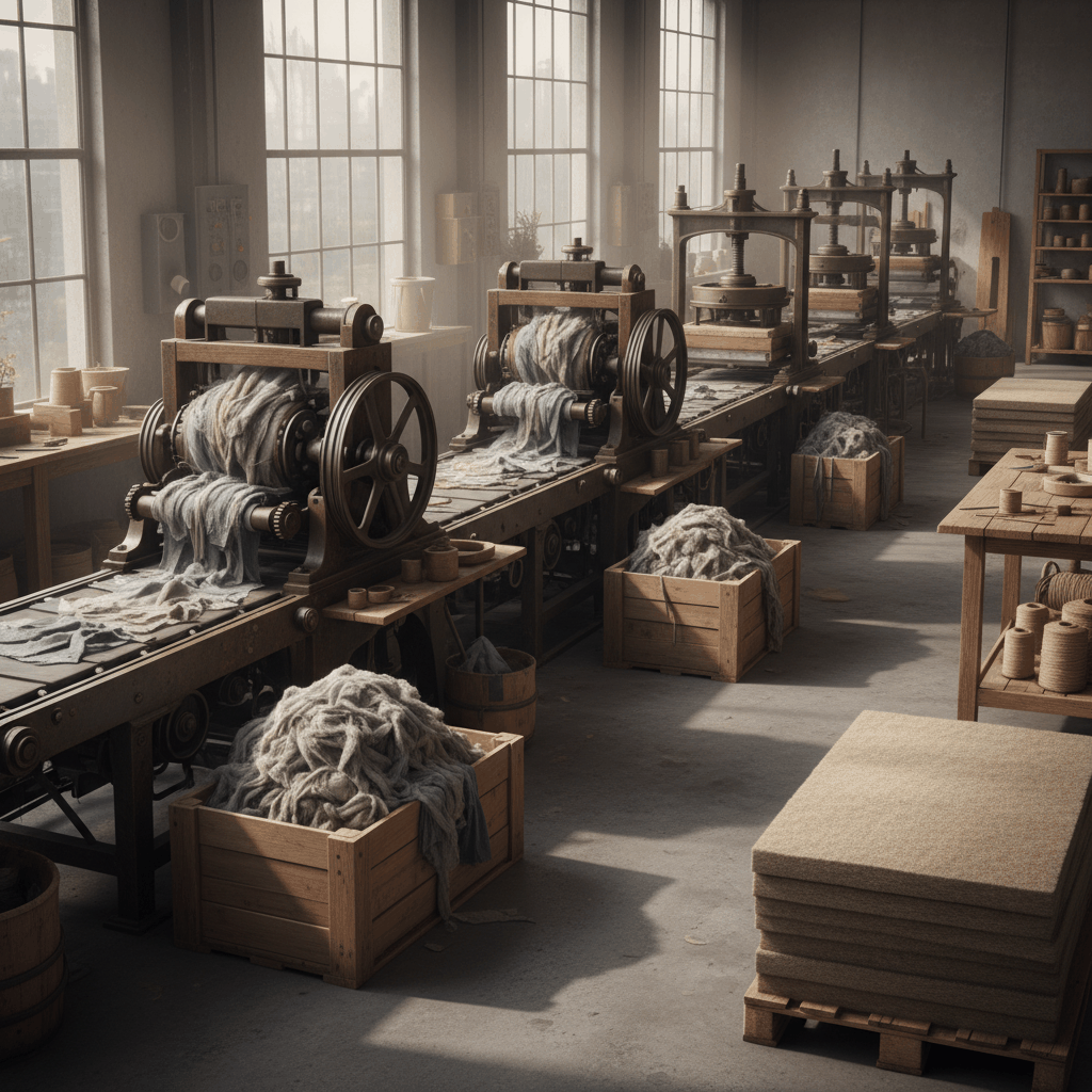 Transformation fibres recyclées