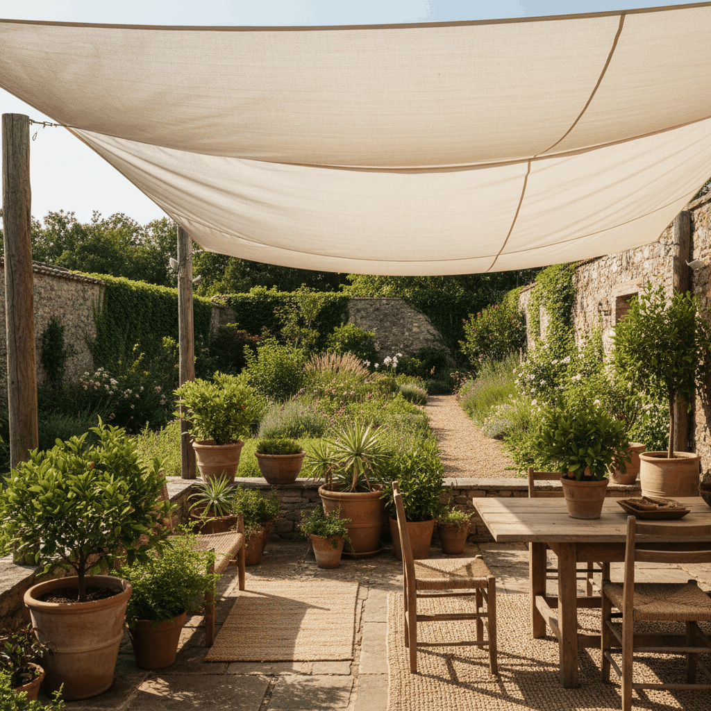 Voile d'ombrage terrasse
